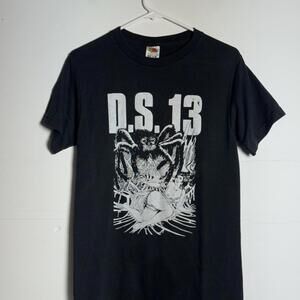 VTG DS-13 Hardcore Punk Band Tour T-Shirt Size S Small Rare Spider Web Graphic